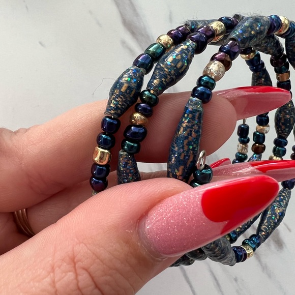 Handmade Paper Bracelet - Picture 3 of 3